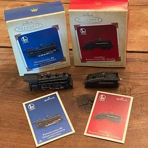 Hallmark Christmas Ornaments Lionel Train Pennsylvania B6 LOCOMATIVE & TENDER